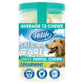 Hilife Dental Dog Chews Spearmint 12 sticks